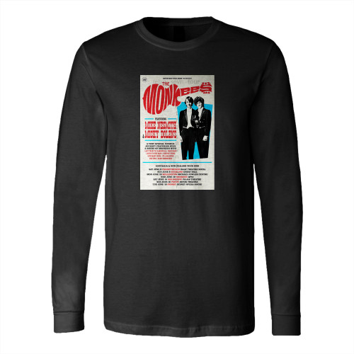 The Monkees Auckland New Zealand Vintage Concert  Long Sleeve T-Shirt Tee