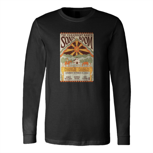 The Paramount Ranch Sonic Boom Music Festival  Long Sleeve T-Shirt Tee