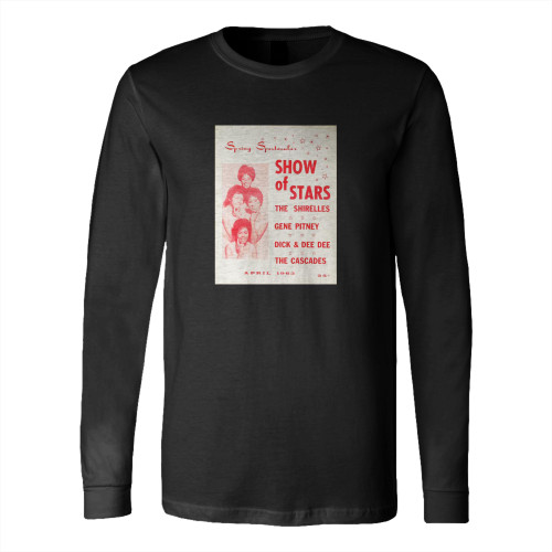 The Shirelles Vintage Concert  Long Sleeve T-Shirt Tee