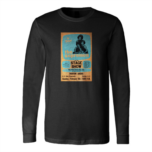 The Supremes 1967 Raleigh North Carolina Concert  Long Sleeve T-Shirt Tee