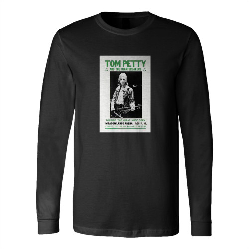 Tom Petty And Heartbreakers At New Jersey Concert 1991  Long Sleeve T-Shirt Tee