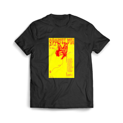 Against Me Us Tour 2020 Ltd Ed New Rare  Mens T-Shirt Tee