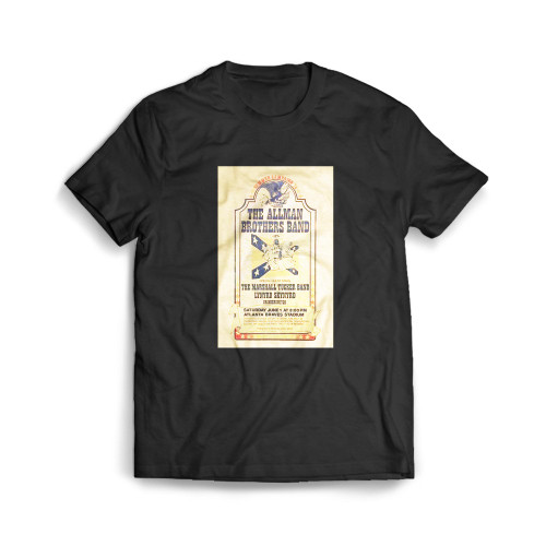Allman Brothers 1974 Atlanta Music Concert  Mens T-Shirt Tee