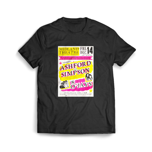 Ashford & Simpson O'Jays 1984 Kansas City Concert  Mens T-Shirt Tee