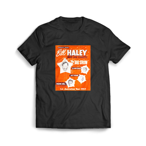 Bill Haley And The Comets The Platters Lavern Baker Big Joe Turner Freddie Bell And The Bell Boys Australian Tour 1957  Mens T-Shirt Tee