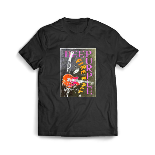 Deep Purple Hand Painted  Mens T-Shirt Tee