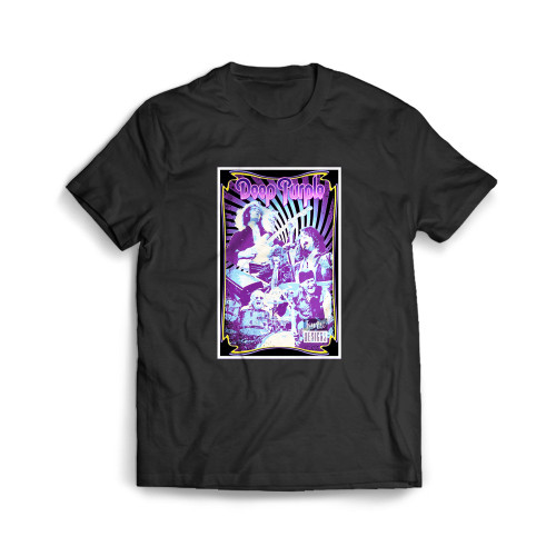 Deep Purple Illustration Deep Purple Vintage  Mens T-Shirt Tee