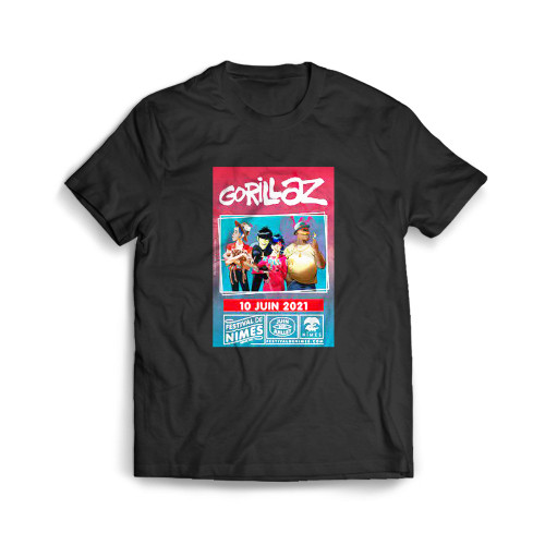 Gorillaz France Concert  Mens T-Shirt Tee