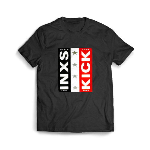 Inxs Kick World Tour Uk Tour Programme Tour Programme Kick World Tour Inxs 27816  Mens T-Shirt Tee