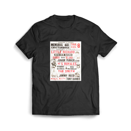Little Richard 1957 R&B Rock 'N' Roll Chattanooga Tennessee Concert  Mens T-Shirt Tee