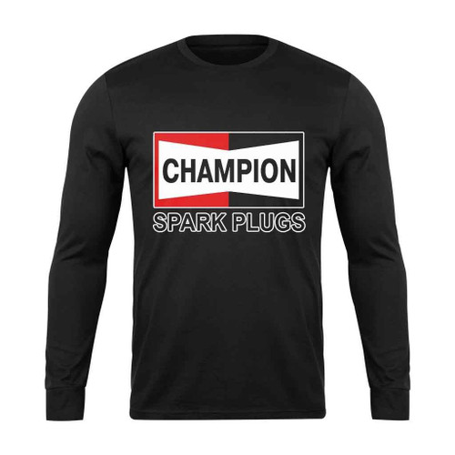 Champion Spark Plugs Logo American Spark Plug Long Sleeve T-Shirt