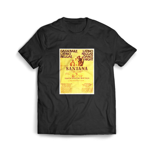 Santana Toots And The Maytals Original Concert  Mens T-Shirt Tee