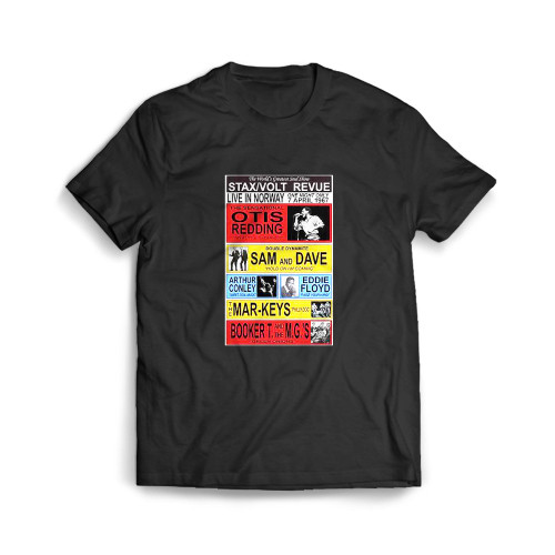 Stax Volt Soul Revue Replica 1967 Concert  Mens T-Shirt Tee