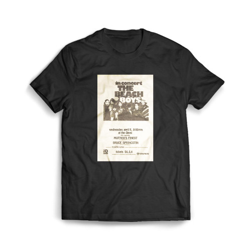 The Beach Boys And Bruce Springsteen 1973  Mens T-Shirt Tee