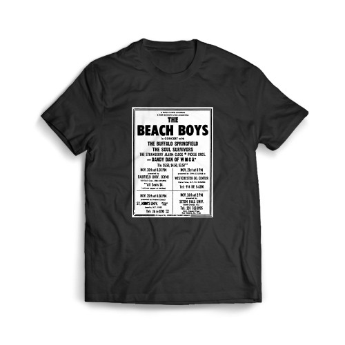 The Beach Boys Buffalo Springfield  Mens T-Shirt Tee