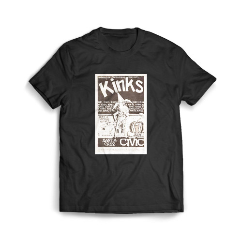 The Kinks And Blondie 1978 Concert  Mens T-Shirt Tee