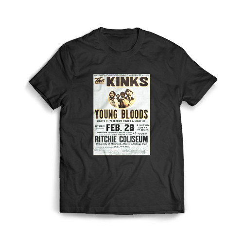 The Kinks And Young Bloods  Mens T-Shirt Tee