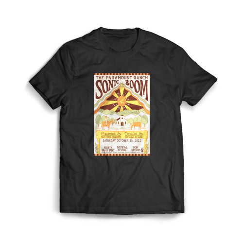 The Paramount Ranch Sonic Boom Music Festival  Mens T-Shirt Tee