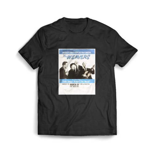 The Weavers Original 1959 Concert  Mens T-Shirt Tee