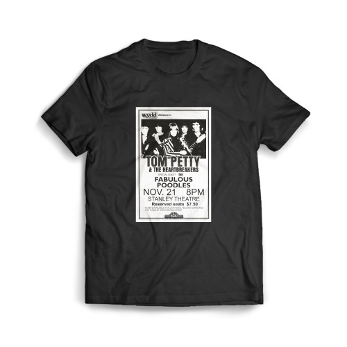 Tom Petty & The Heartbreakers Original 1979 Stanley Theatre Concert  Mens T-Shirt Tee