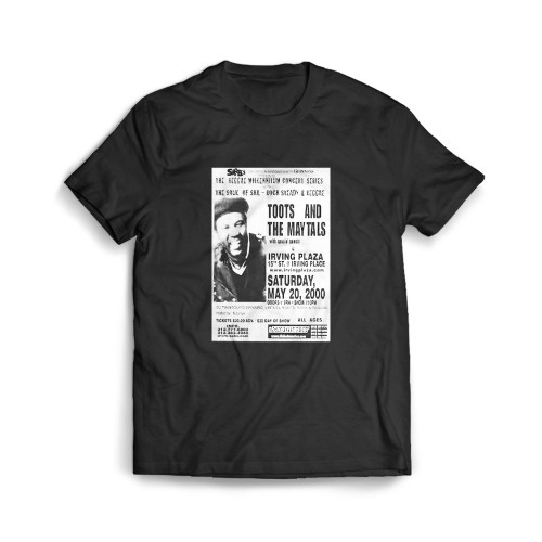 Toots And The Maytals Concert Handbill Mini Nyc 2000  Mens T-Shirt Tee