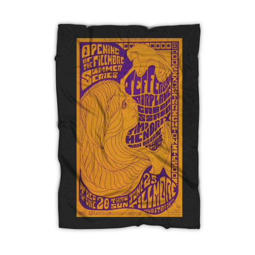 1967 Jefferson Airplane Jimi Hendrix  Blanket