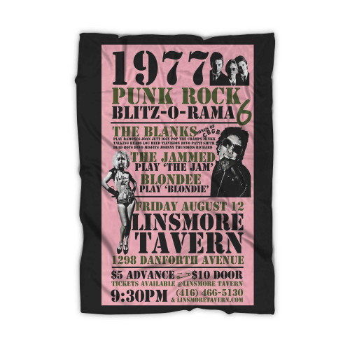 1977 Punk Rock Night Tributes To Cbgb The Jam And Blondie  Blanket