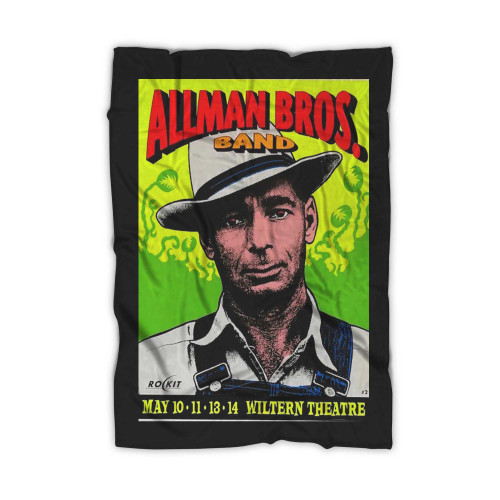 1994 Allman Brothers Band Los Angeles Silkscreen Concert  Blanket