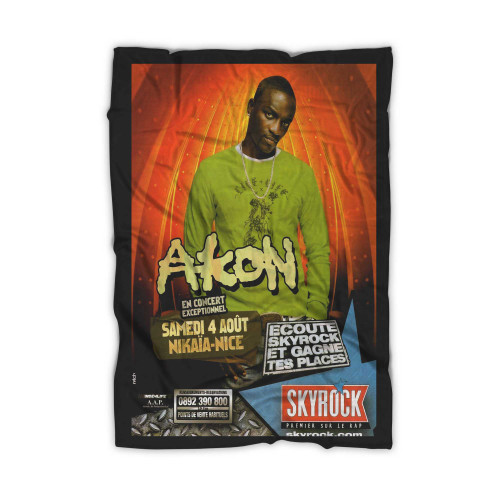 2008 Advertising Skyrock Radio Ad Concert Akon  Blanket