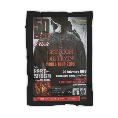 50 Cent Fort Minor Get Rich Or Die Tryin' Tour 2006 Thailand Concert  Blanket