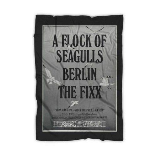 A Flock Of Seagulls Vintage Concert  Blanket