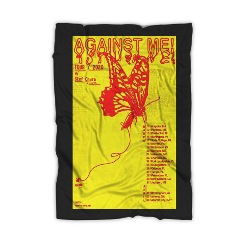 Against Me Us Tour 2020 Ltd Ed New Rare  Blanket