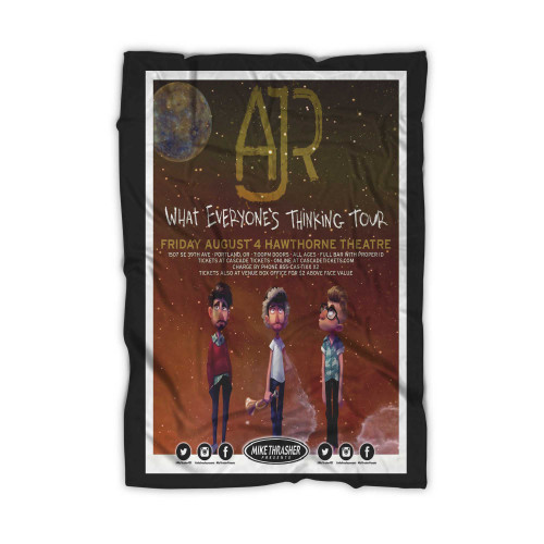 Ajr What Everyone'S Thinking Tour 2017 Portland Concert  Blanket