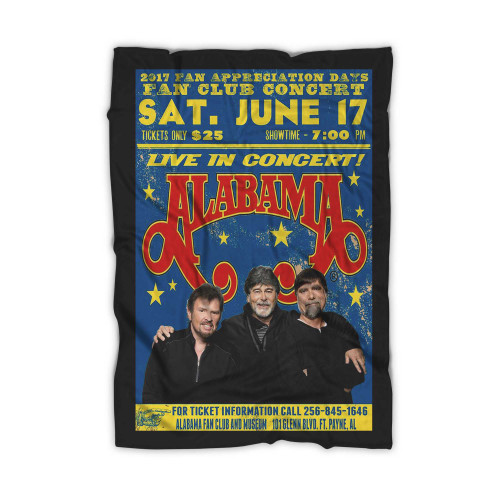 Alabama Band Live Concert  Blanket