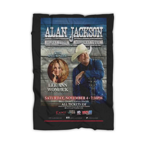 Alan Jackson Replica 2017 Concert  Blanket