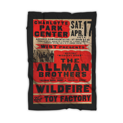 Allman Brothers 1969-1972 Concert S  Blanket