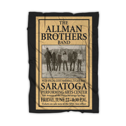 Allman Brothers Replica 1973 Concert  Blanket