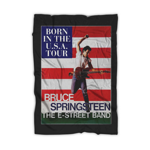 Bruce Springsteen Born In The Usa Tour 1985 Rock Music Classic Concert Tour  Blanket