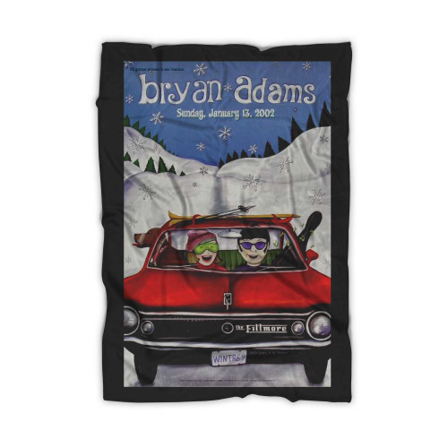 Bryan Adams Vintage Concert  Blanket