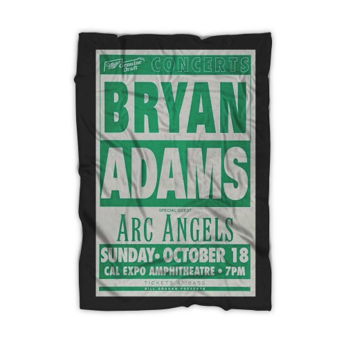 Bryan Adams Vintage Concert 2  Blanket