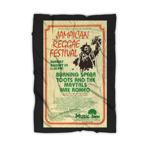 Burning Spear Toots & The Maytals 1978 Lenox Concert  Blanket