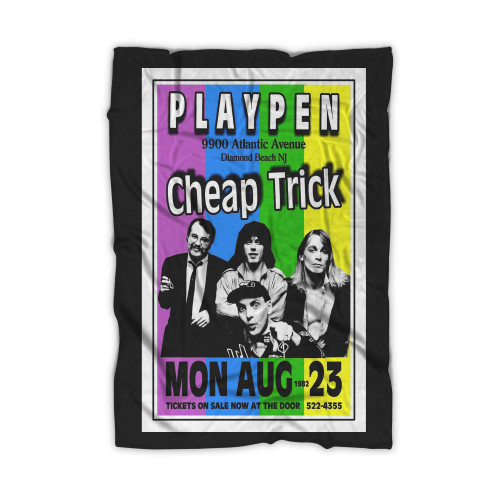 Cheap Trick 1982 The Playpen Diamond Beach Nj  Blanket