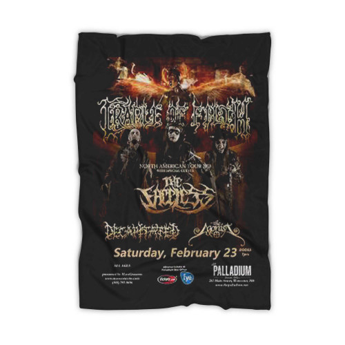 Cradle Of Filth Faceless 2013 Worcester Ma Concert Tour  Blanket