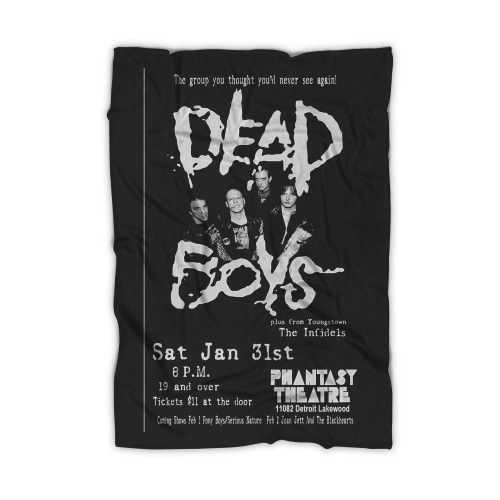 Dead Boys 1987 Concert  Blanket