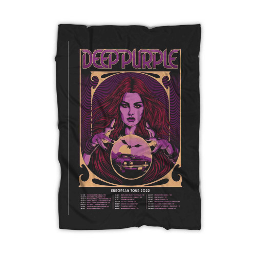 Deep Purple Eu And Uk Tour Official Screen Printed  Blanket