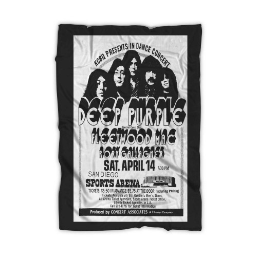 Deep Purple Fleetwood Mac Rory Gallagher At San Diego  Blanket
