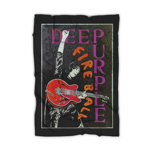 Deep Purple Hand Painted  Blanket