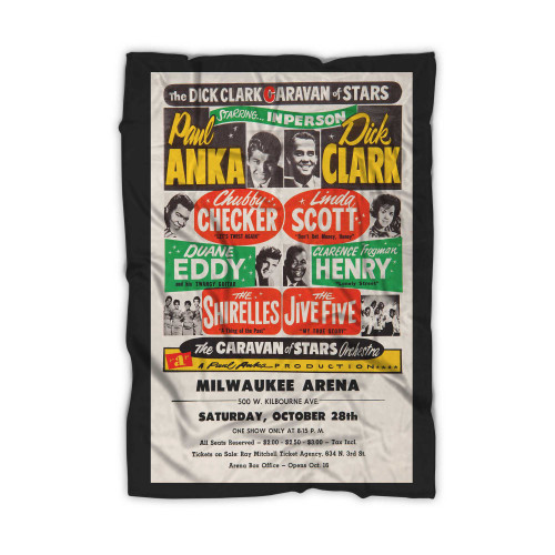 Dick Clark Caravan Of Stars 1961 Concert  Blanket