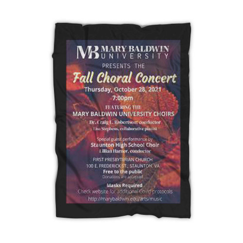 Fall Choral Concert  Blanket