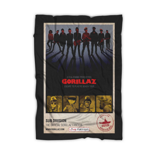 Gorillaz Official Tour  Blanket